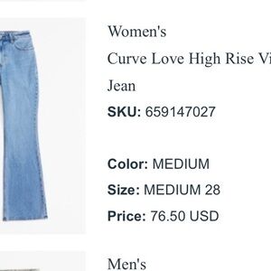 Women’s High-Rise Medium Blue Jeans